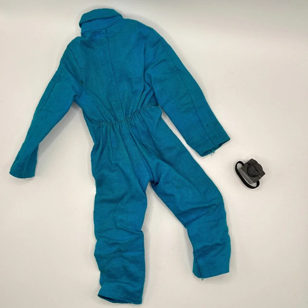 Vintage GI Joe Adventure Team Blue Outfit & Camera Air Adventurer Copter Rescue